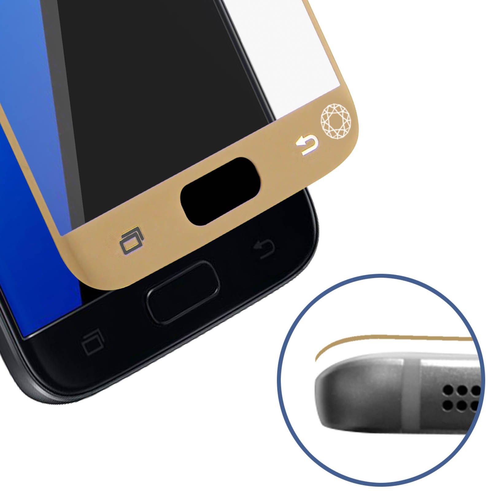 Force Power  Screen Schutz Samsung Galaxy S7 Gold 