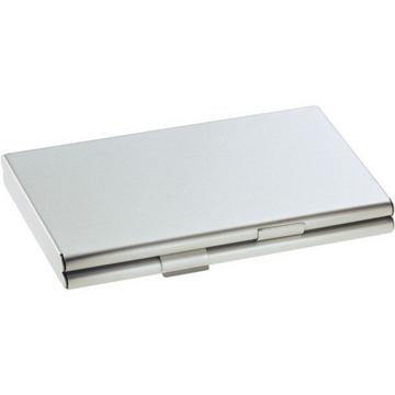 SIGEL Visitenkarten-Etui 63x92x10mm VZ136 Alu 2x15 Karten