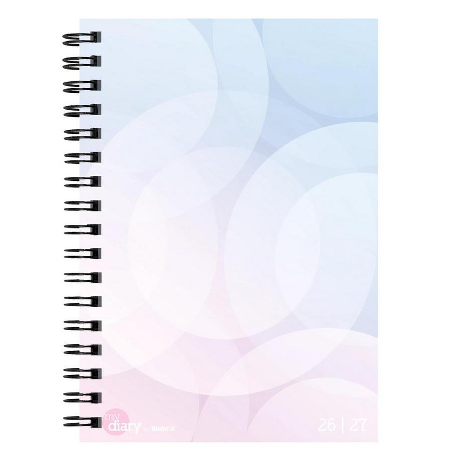 Biella Schüleragenda mydiary A5 Wire-O 3½ Tage pro Seite, Pastel  