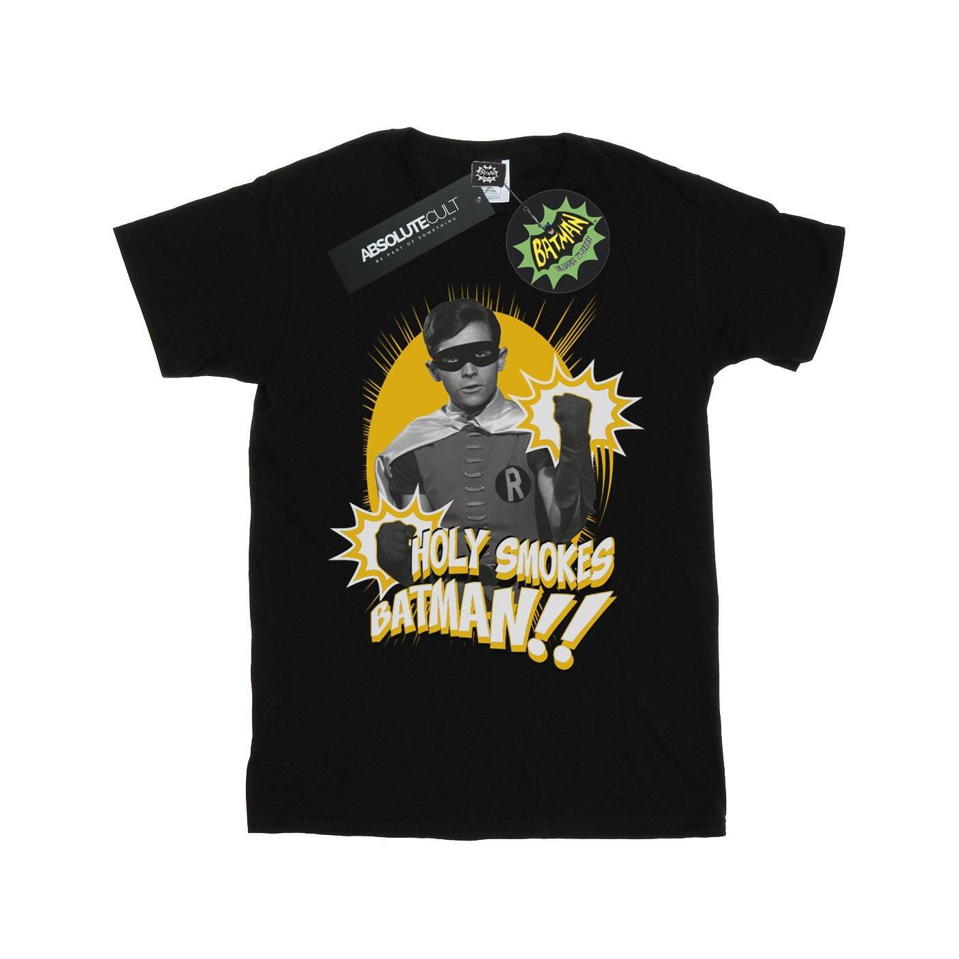 Image of Batman Tv Series Robin Holy Smokes Tshirt Mädchen Schwarz 140/146