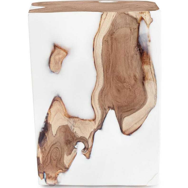 mutoni Tavolino Melty bianco 30x30x40  