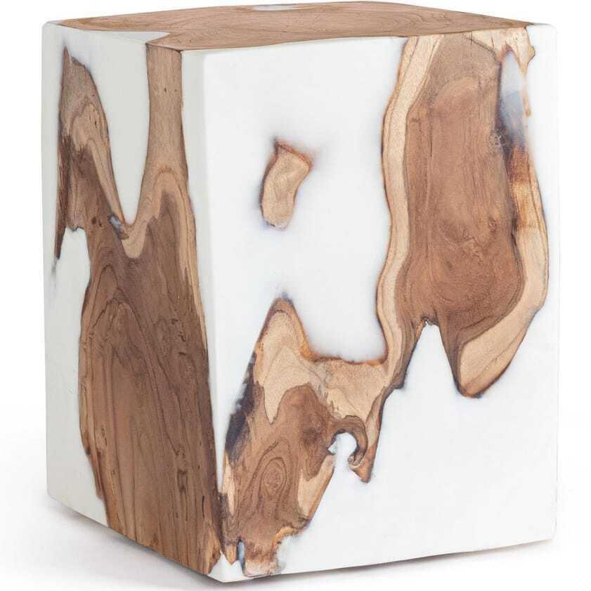 mutoni Tavolino Melty bianco 30x30x40  