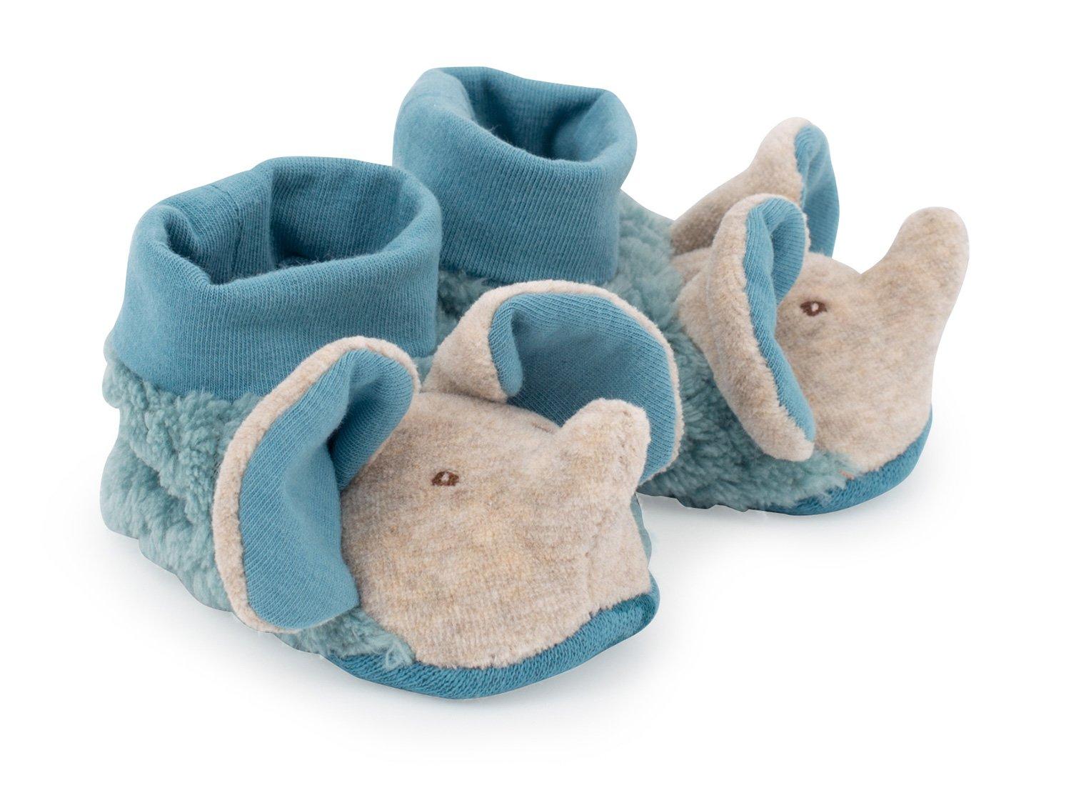 Image of Sous Mon Baobab, Babyschühchen Elefant Unisex Königsblau ONE SIZE