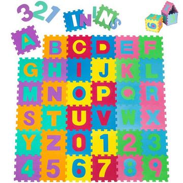 Tapis PUZZLE, Tapis de jeux 86 Pièces en Mousse