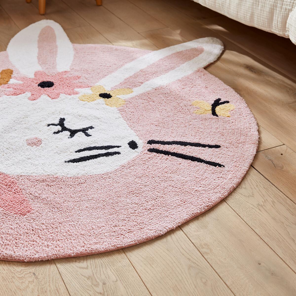 La Redoute Intérieurs Kinderzimmerteppich Lapin Fleuri  