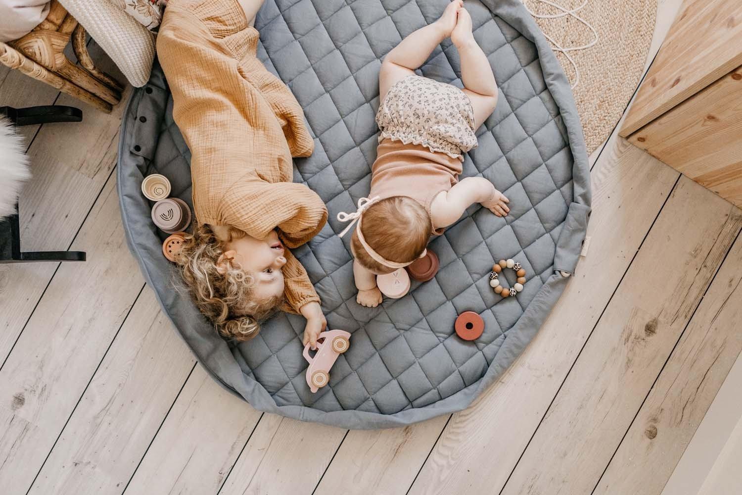 Play&Go  Organic dusty blue Playmat 