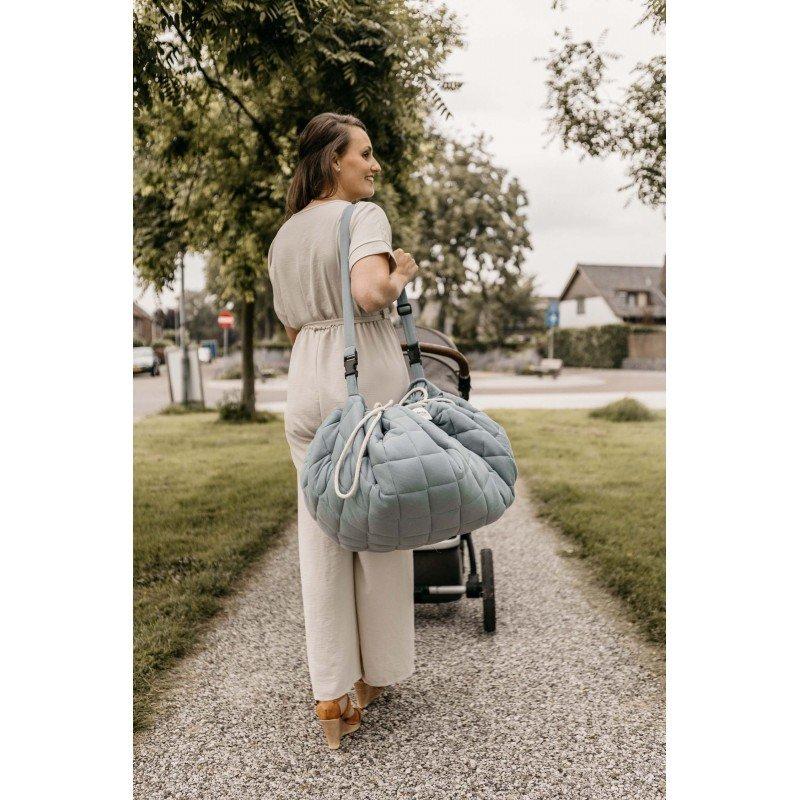 Play&Go  Sac à jouets soft, Organic dusty blue, Play&Go 