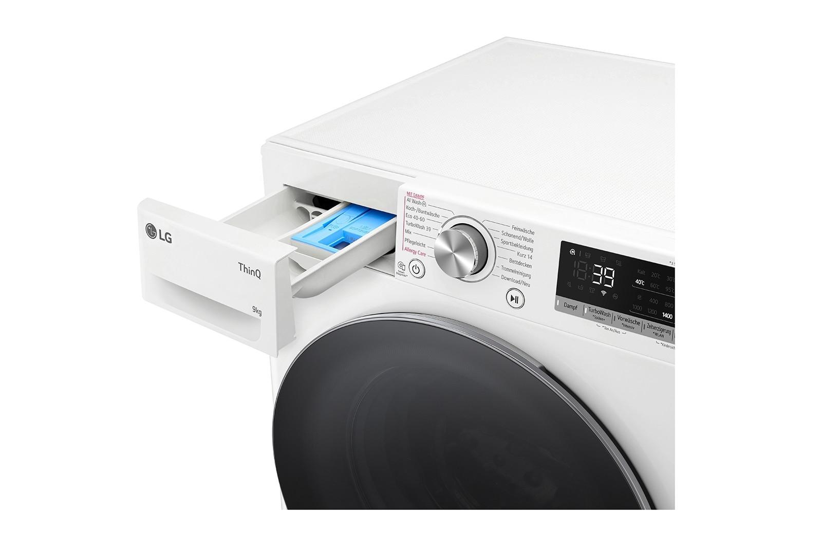 LG LG F4WR7091 lavatrice Caricamento frontale 9 kg 1360 Giri/min Bianco  