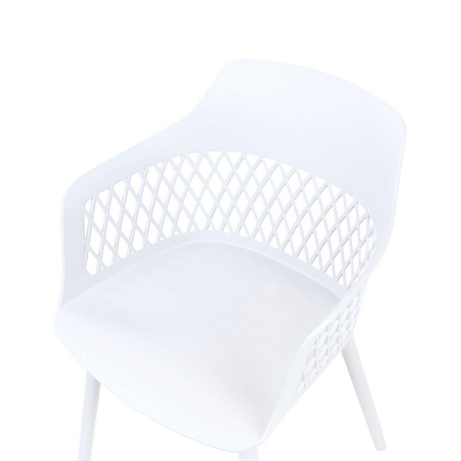 Beliani Lot de 2 chaises de salle à manger en Polypropylène Scandinave ALMIRA  