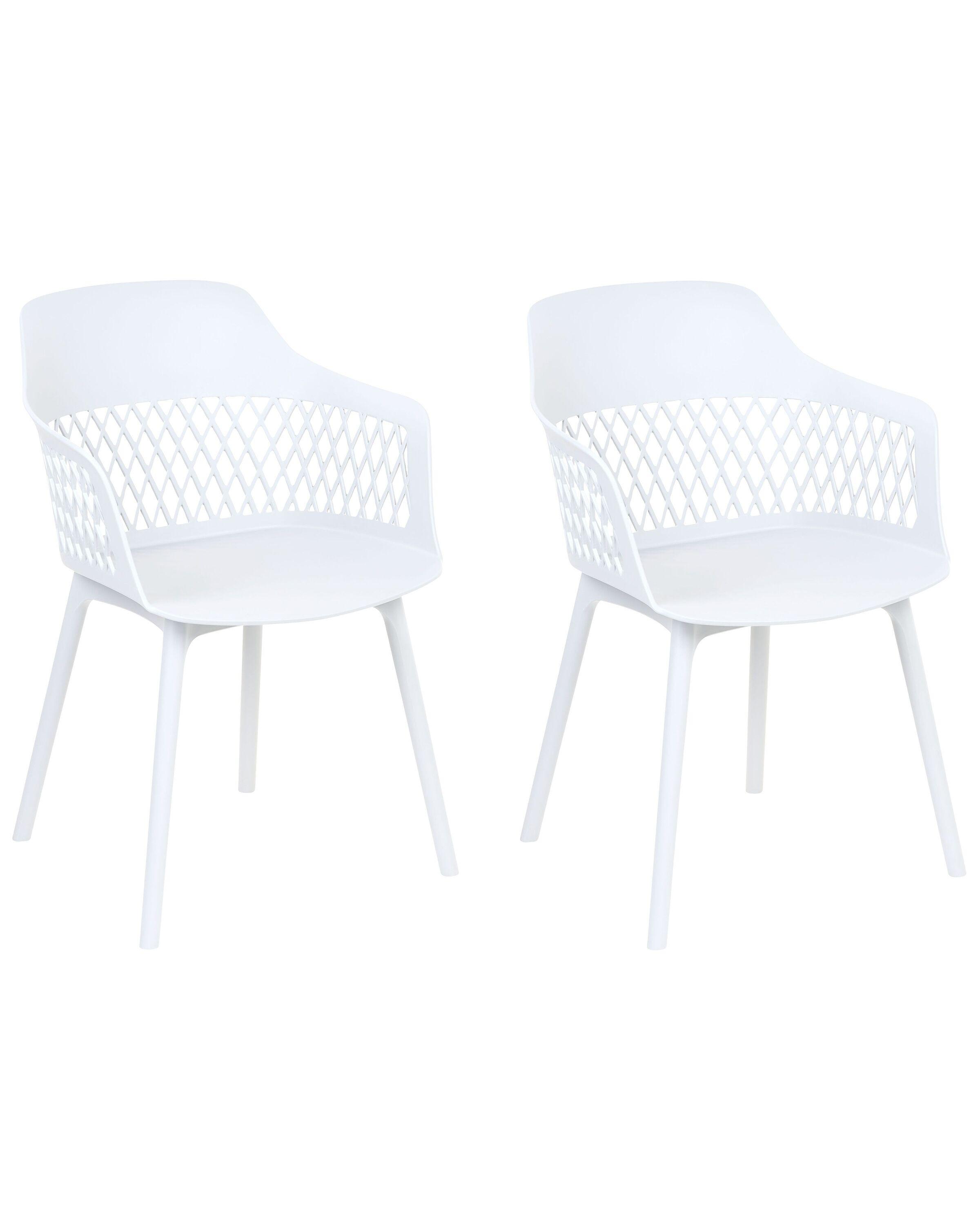 Beliani Lot de 2 chaises en Polypropylène Scandinave ALMIRA  