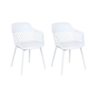 Beliani Lot de 2 chaises en Polypropylène Scandinave ALMIRA  