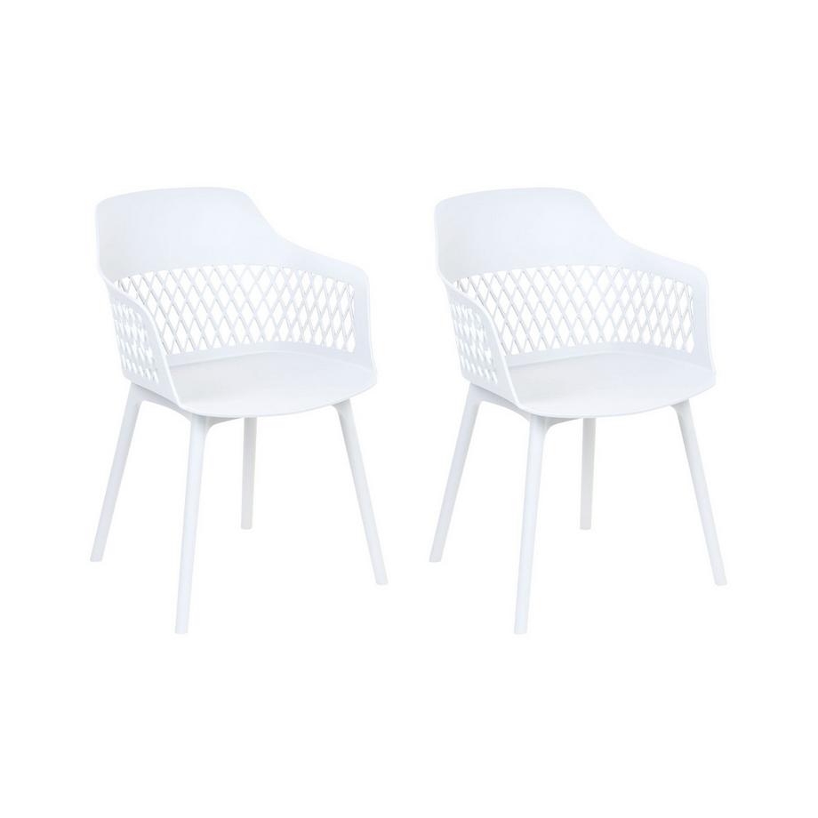 Beliani Lot de 2 chaises de salle à manger en Polypropylène Scandinave ALMIRA  