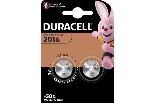 Image of DURACELL DURACELL Knopfbatterie Specialty CR2016 B2 CR2016, 3V 2 Stück - CR2016