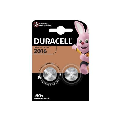 DURACELL  DURACELL Knopfbatterie Specialty CR2016 B2 CR2016, 3V 2 Stück 