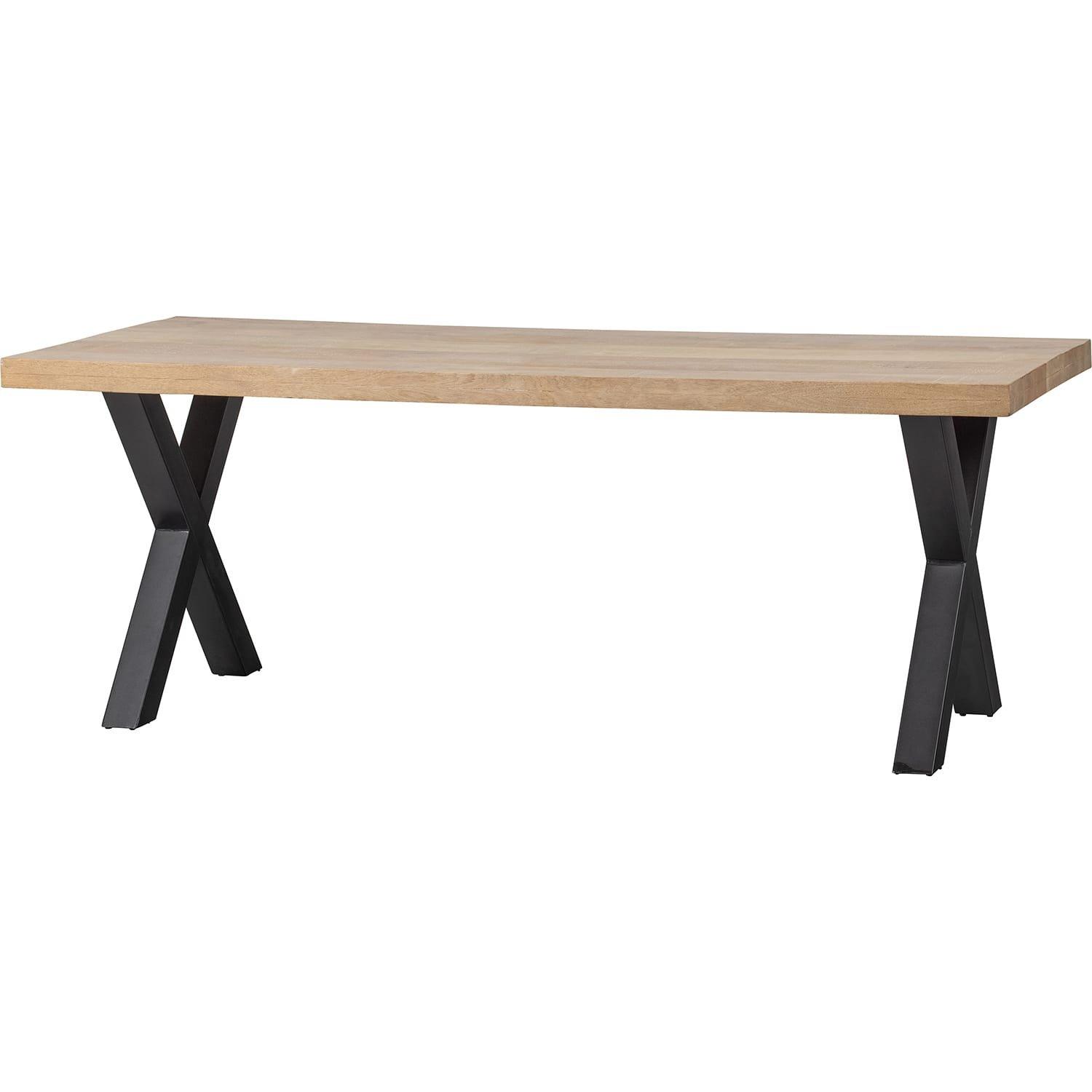 mutoni Table à manger Tablo Mango 180x90 Alkmaar pied  