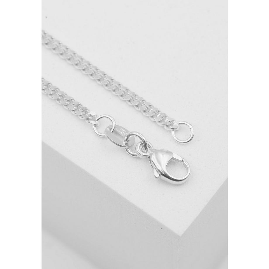 Collier Panzer Weissgold 750, 2.1mm, 55cm