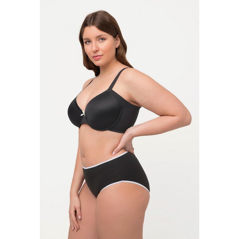 Ulla Popken Soutien-gorge à armatures bonnets souples bordure fantaisie  