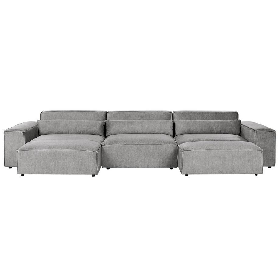 Ecksofa mit Ottomane aus Polyester Modern HELLNAR