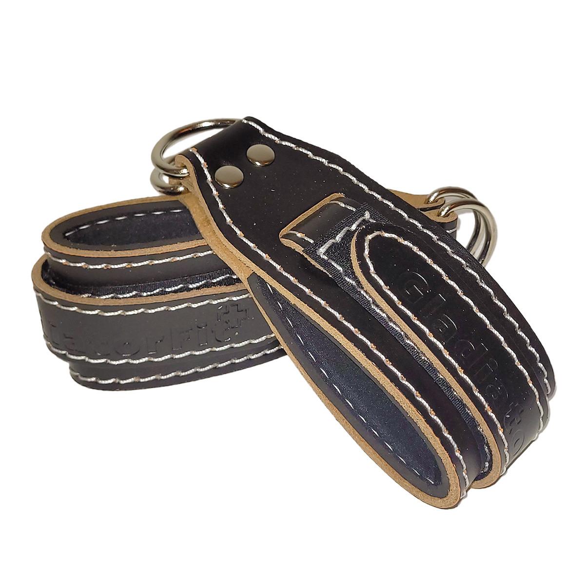 GladiatorFit  Knöchelzugriemen aus Leder + Karabiner GladiatorFit (Satz von 2) 