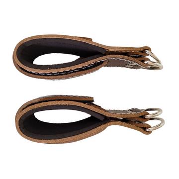 Knöchelzugriemen aus Leder + Karabiner GladiatorFit (Satz von 2)