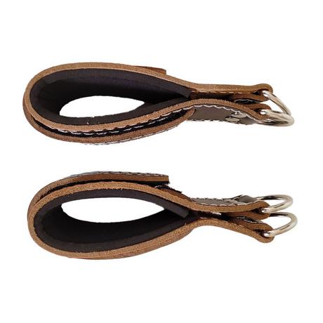 GladiatorFit  Knöchelzugriemen aus Leder + Karabiner GladiatorFit (Satz von 2) 