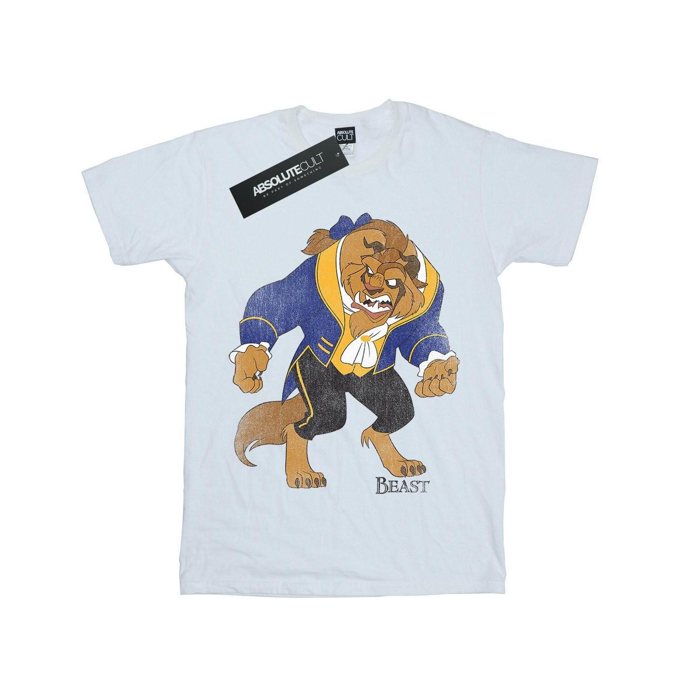 Image of Beauty And The Beast Classic Beast Tshirt Unisex Weiss 152-158