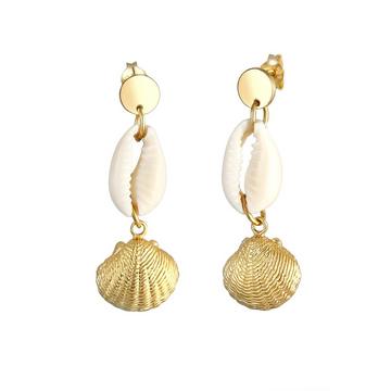 Boucles d'Oreilles Coquillages Été Plage Mer