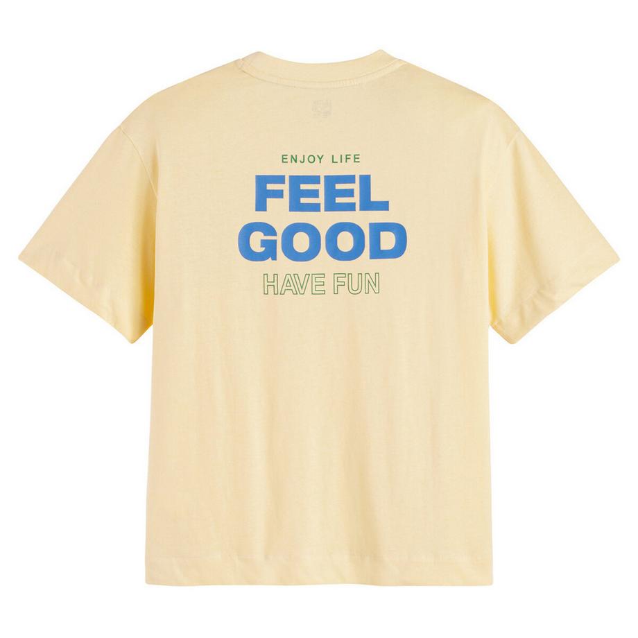 La Redoute Collections  T-shirt manches courtes imprimé au dos 