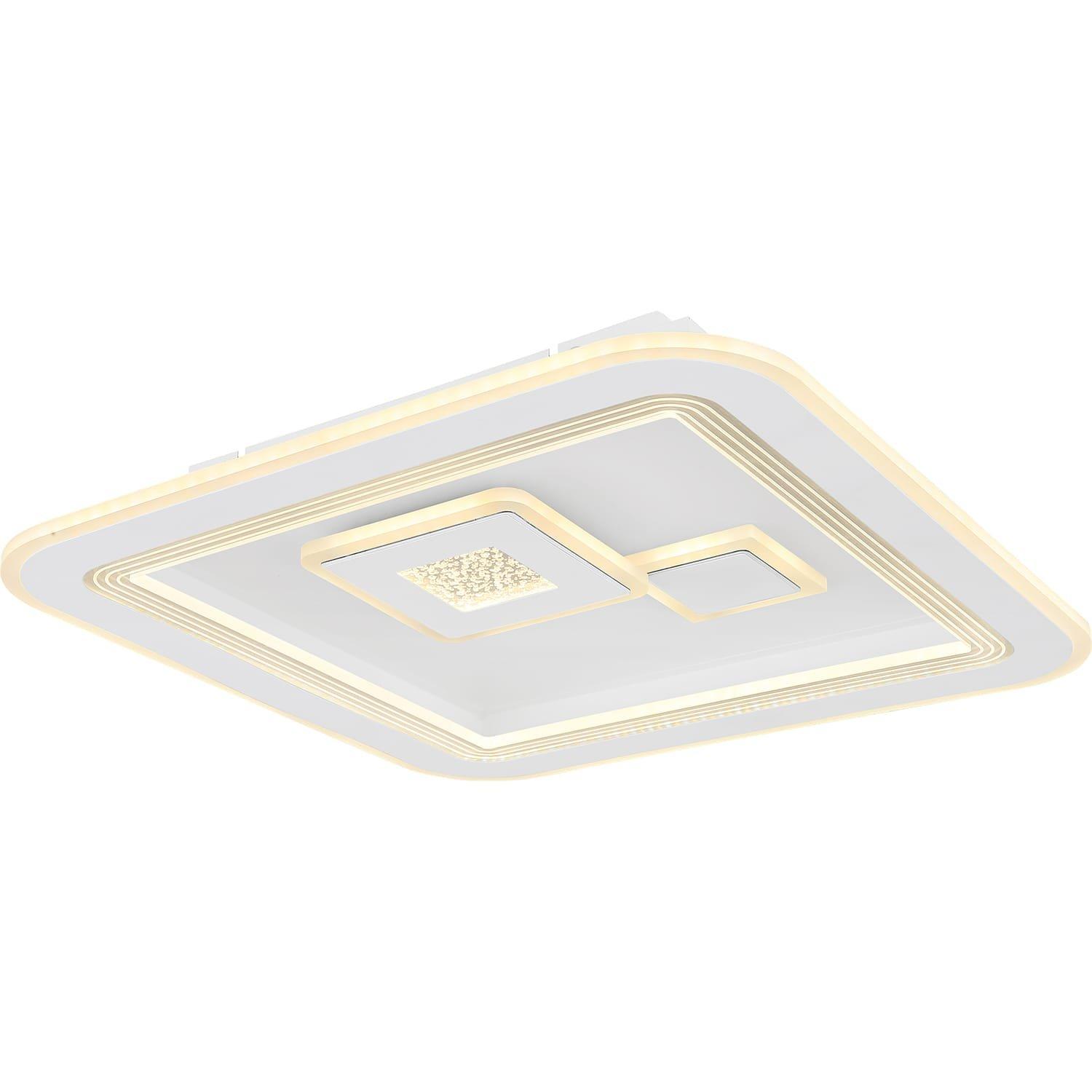 Image of Deckenleuchte Valeria Metall weiss LED 47x47x8 Deckenleuchte Valeria Metall weiss LED 47x47x8