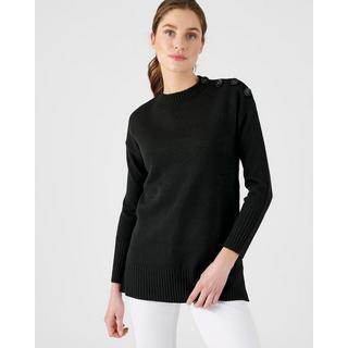 Damart  Pull-tunique esprit marinière. 