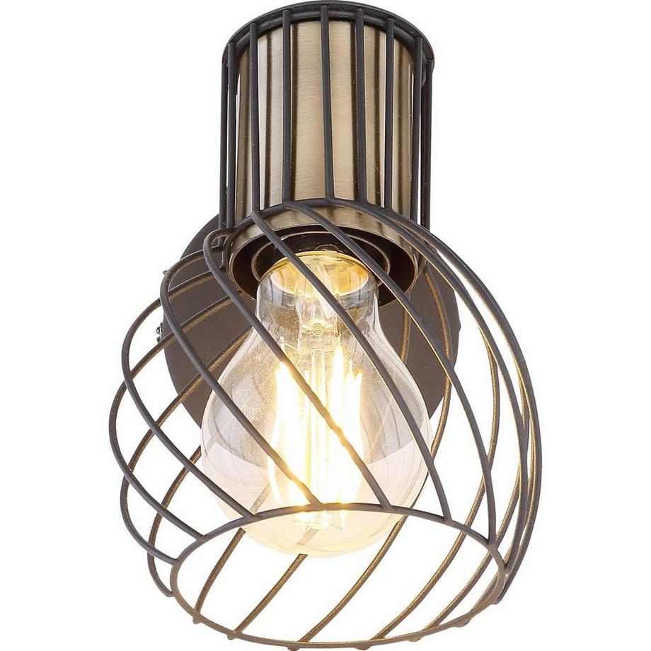 mutoni Spot Argusto, métal noir mat 1xE27  