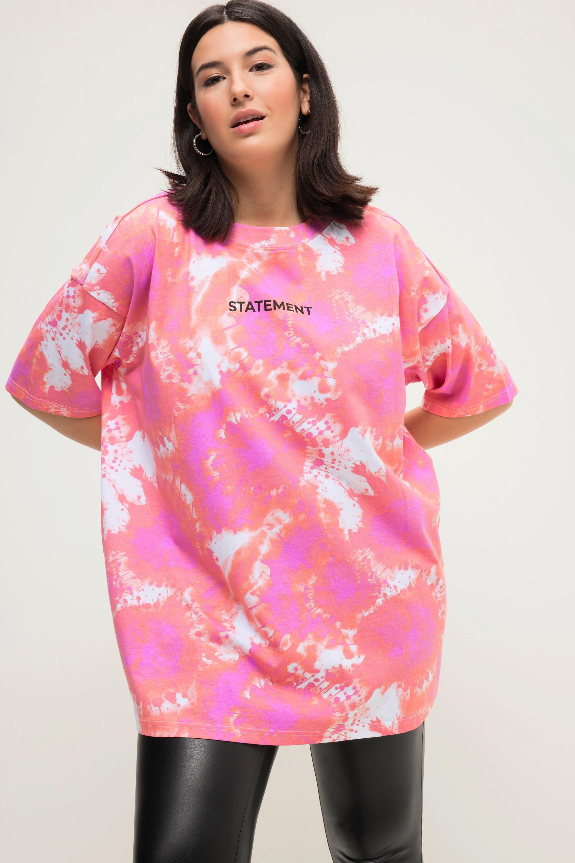 Studio Untold  T-Shirt, oversized, Batikprint, Statement, Rundhals, Halbarm 