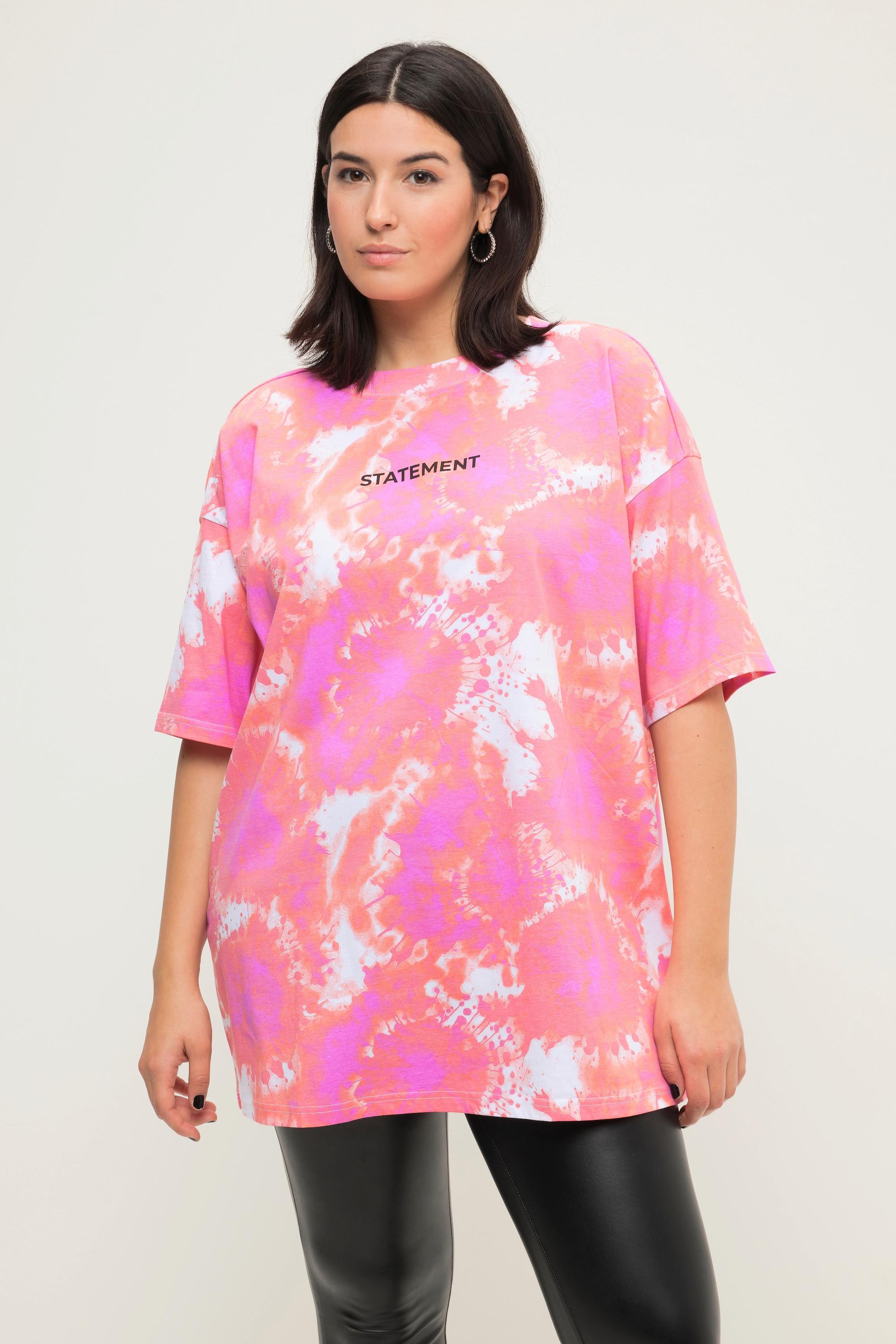 Studio Untold  T-Shirt, oversized, Batikprint, Statement, Rundhals, Halbarm 