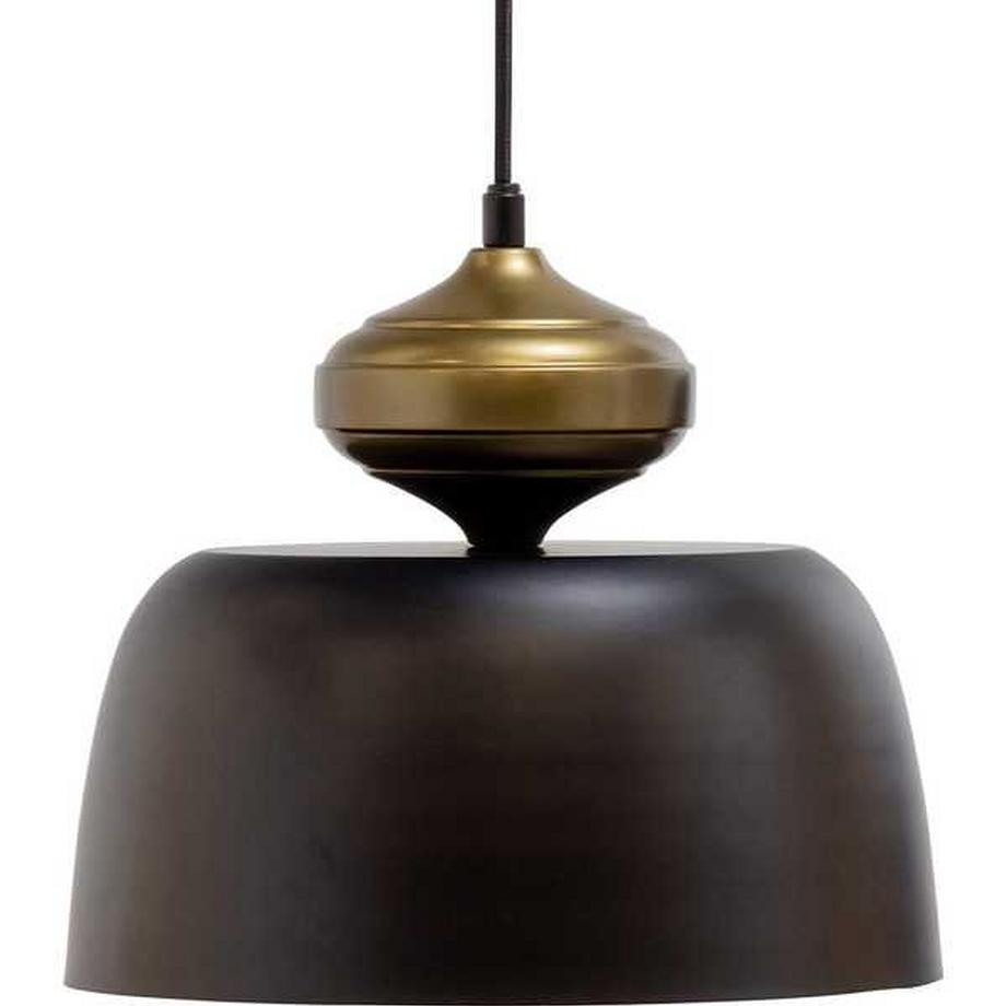 mutoni Lampe à suspension Linne métal noir  