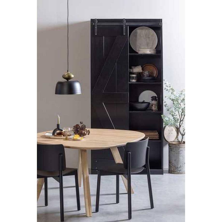 mutoni Lampe à suspension Linne métal noir  