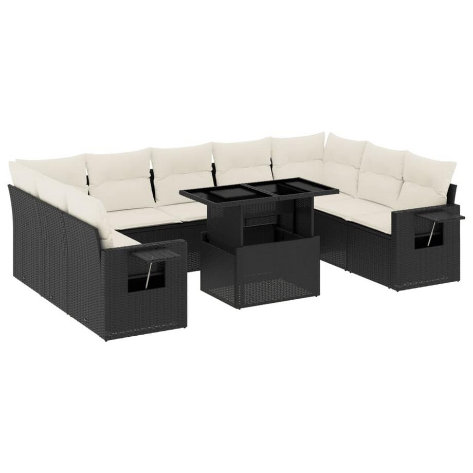 Ensemble de canapés de jardin rotin synthétique