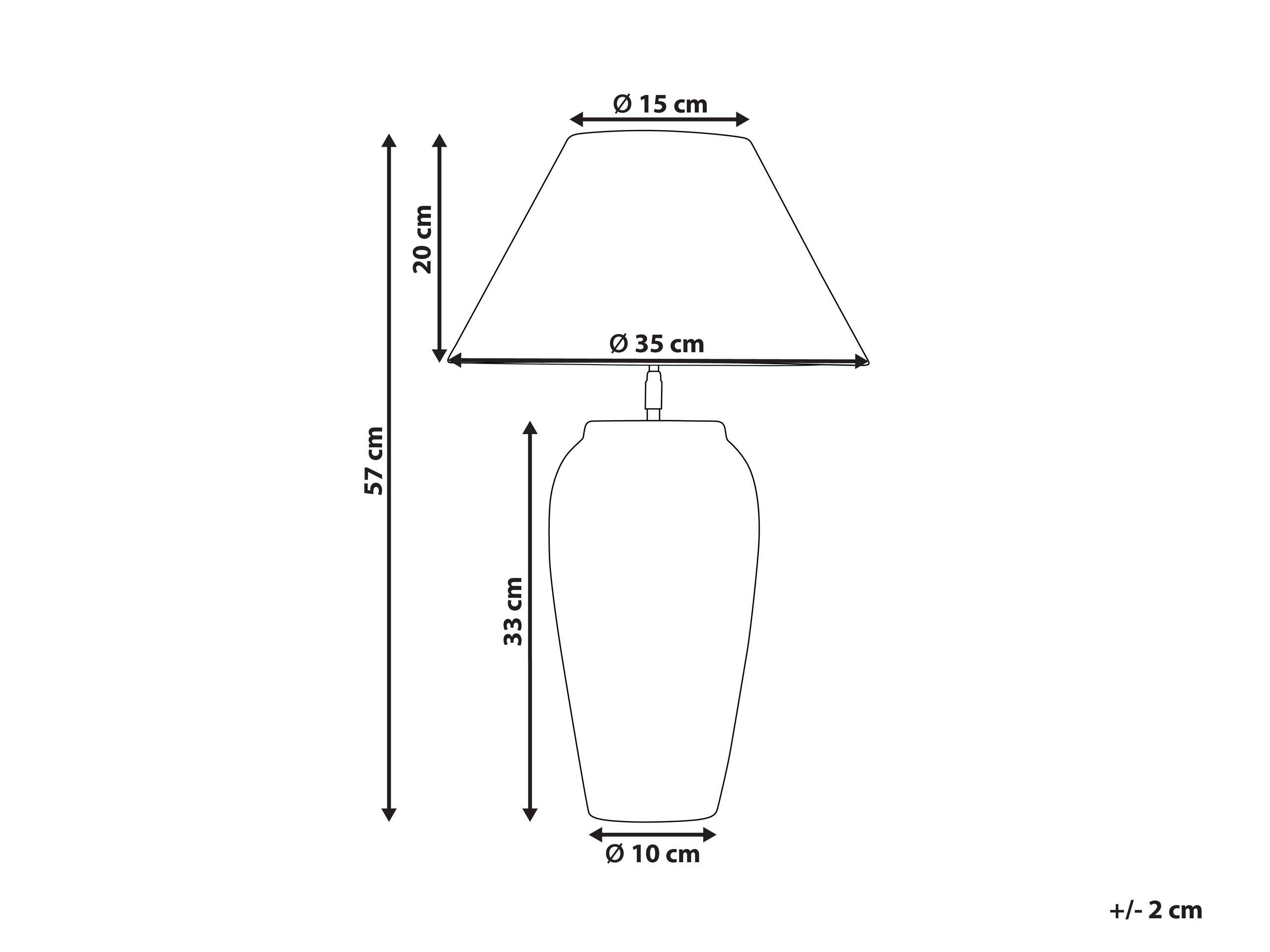 Beliani Lampe à poser en Céramique Traditionnel AMBLO  