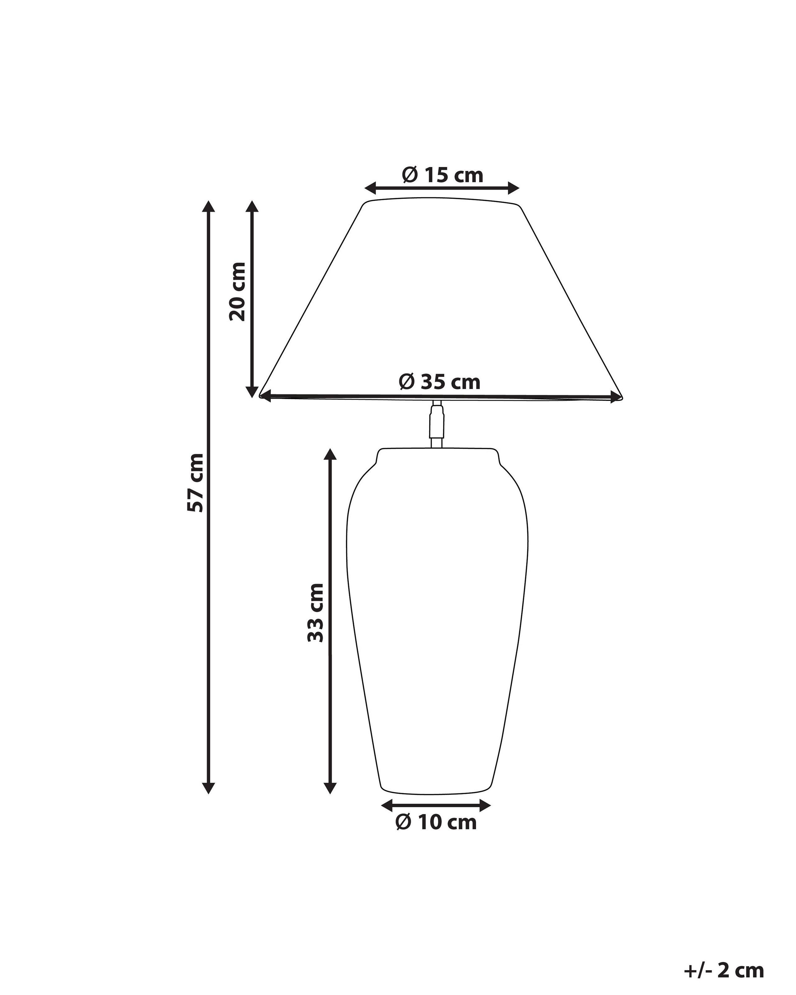 Beliani Lampe à poser en Céramique Traditionnel AMBLO  