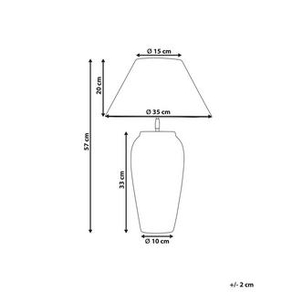 Beliani Lampada da tavolo en Ceramica Classico AMBLO  