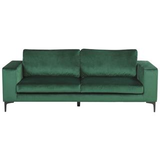 Beliani 3 Sitzer Sofa aus Samtstoff Retro VADSTENA  