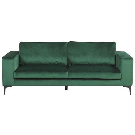 Beliani 3 Sitzer Sofa aus Samtstoff Retro VADSTENA  