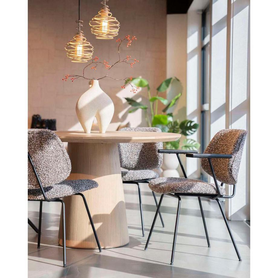 mutoni Chaise avec accoudoirs Jon Maywood taupe  