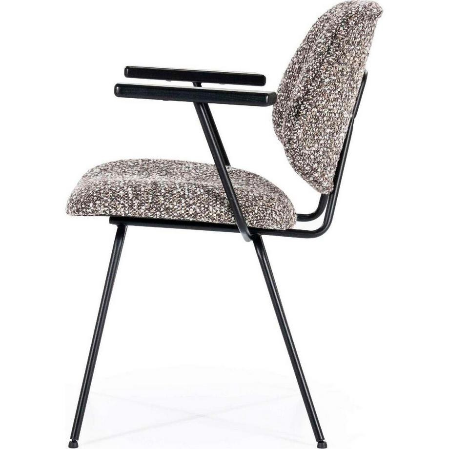 mutoni Chaise avec accoudoirs Jon Maywood taupe  