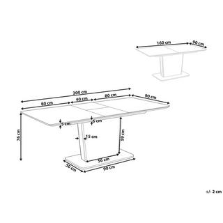 Beliani Table de repas en MDF Moderne SUNDS  