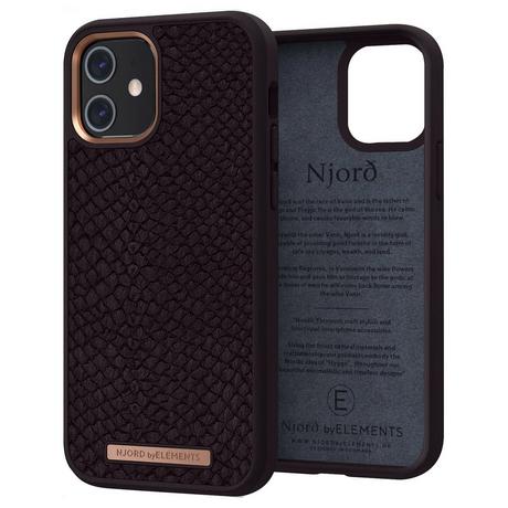 Avizar  Coque Cuir iPhone 12 Mini Njord 