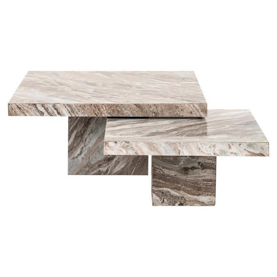 mutoni Table basse Rashford (set de 2)  