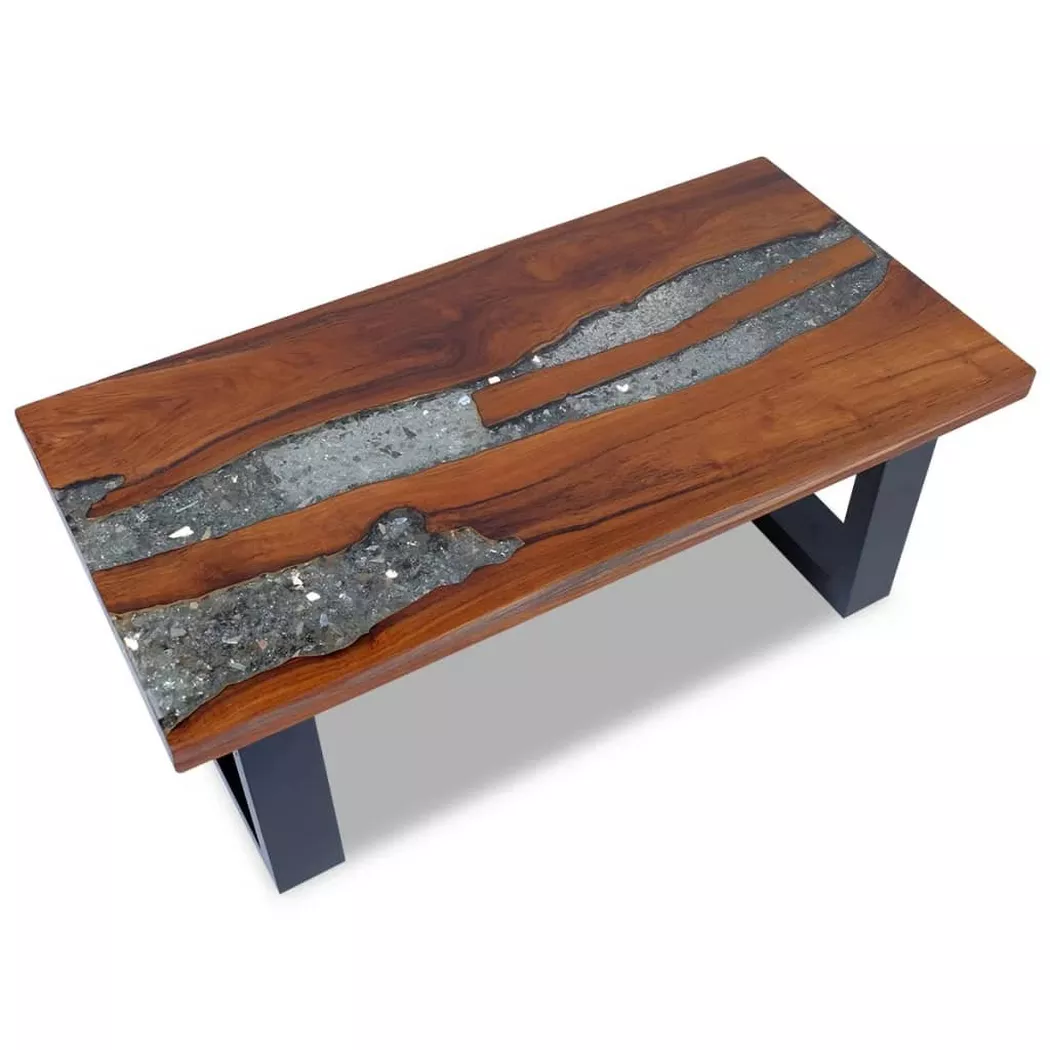 VidaXL - Couchtisch teak, One Size, Multicolor
