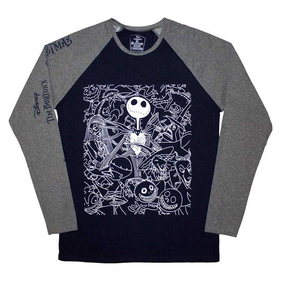 Nightmare Before Christmas Jack Crowd Langarm T-Shirt  