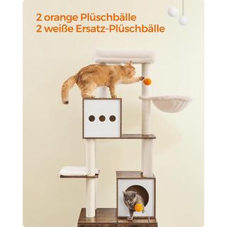 Pricenet  Armadietto per gatti e lettiera 2 in 1 - Salvaspazio! 