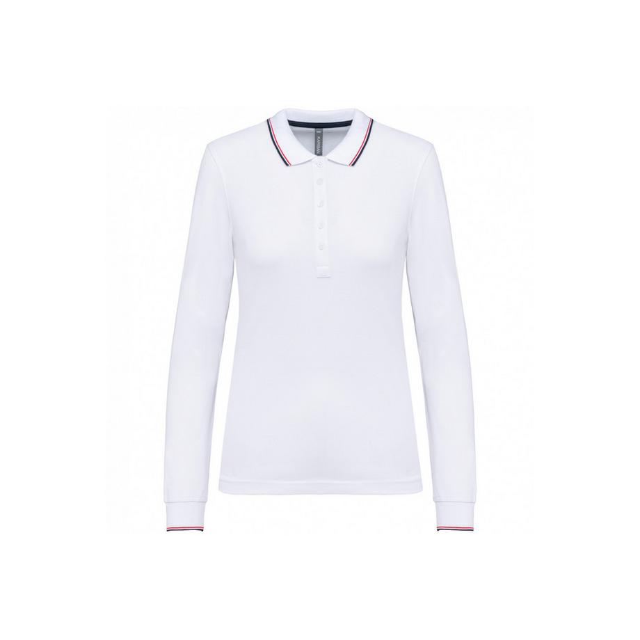 poo-shirt aus piqué-strick angarm, damen